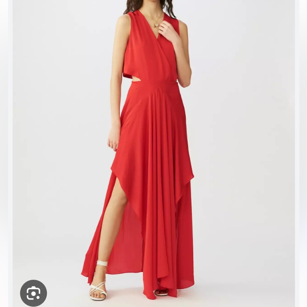 Maje Red Sleeveless Dress